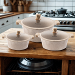 Гранитен комплект касероли Lexical PEARL SERIES