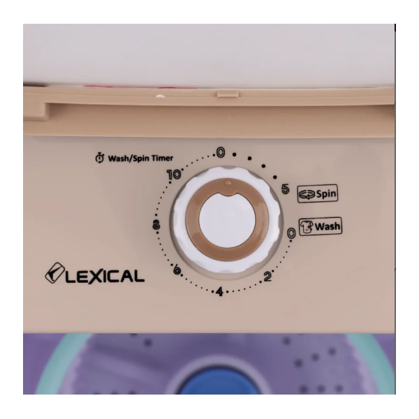 Мини пералня Lexical LWG-7502 в червен и бежов цвят