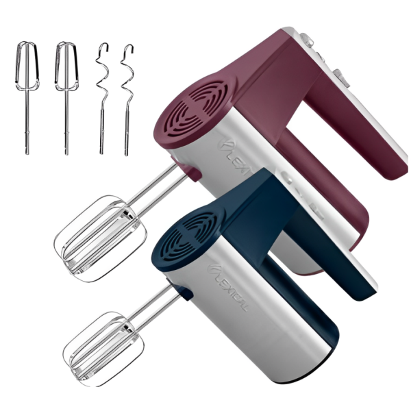 Ръчен миксер Lexical LMX-1705 в червено или тъмно синьо